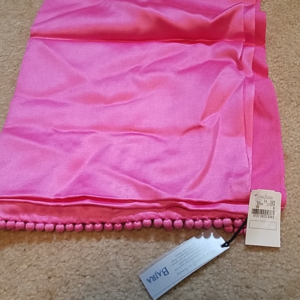Pink scarf handmade